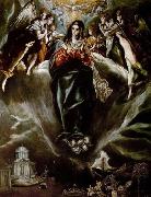GRECO, El The Virgin of the Immaculate Conception Spain oil painting artist
